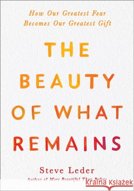 The Beauty of What Remains: How Our Greatest Fear Becomes Our Greatest Gift Steve Leder 9780593187555 Penguin Putnam Inc - książka