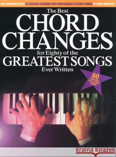 The Best Chord Changes: For Eighty of the Greatest Songs Ever Written Frank Mantooth 9780711964198 Hal Leonard Europe Limited - książka