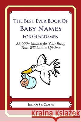 The Best Ever Book of Baby Names for Guardsmen: 33,000+ Names for Your Baby That Will Last a Lifetime Julian S 9781503043817 Createspace - książka