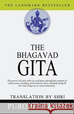 The Bhagavad Gita Shri Purohit Swami 9781453894880 Createspace Independent Publishing Platform - książka