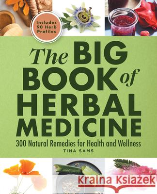 The Big Book of Herbal Medicine: 300 Natural Remedies for Health and Wellness Tina Sams 9781638077497 Rockridge Press - książka