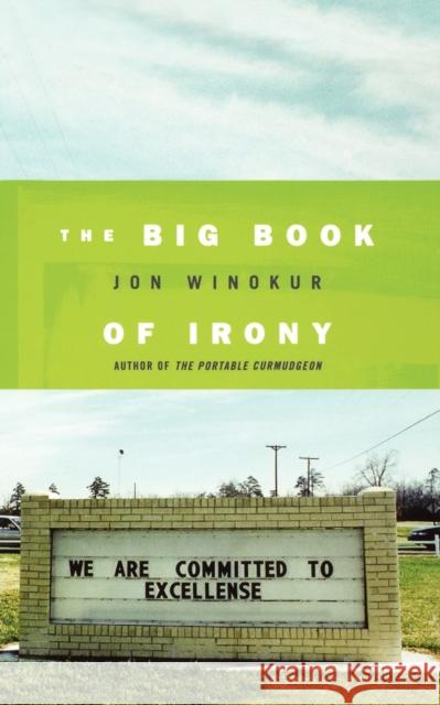 The Big Book of Irony Jon Winokur 9781250029713 St. Martin's Press - książka