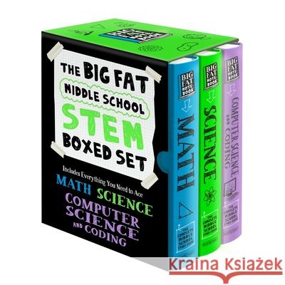 The Big Fat Middle School Stem 3-Book Boxed Set: Includes Everything You Need to Ace Math, Science, and Computer Science and Coding Workman Publishing                       Editors of Brain Quest                   Ouida Newton 9781523535576 Workman Kids - książka