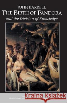 The Birth of Pandora: and the Division of Knowledge J. Barrell 9780333482889 Palgrave Macmillan - książka