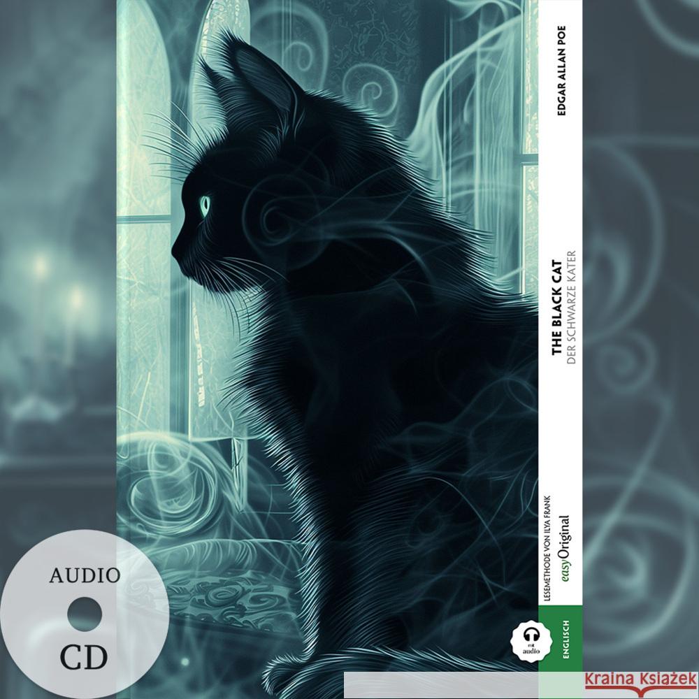 The Black Cat / Der schwarze Kater (Buch + Audio-CD) - Frank-Lesemethode - Kommentierte zweisprachige Ausgabe Englisch-Deutsch, m. 1 Audio-CD, m. 1 Audio, m. 1 Audio Poe, Edgar Allan 9783991683681 EasyOriginal - książka