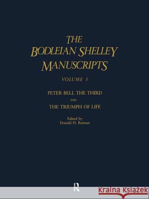 The Bodleian Shelley Manuscripts Percy Bysshe Shelley B. Shelle 9780824062613 Routledge - książka