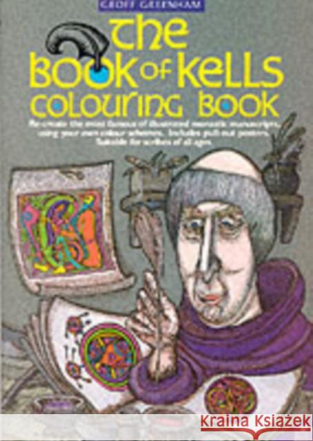 The Book Of Kells Colouring Book Geoff Greenham 9780946005499 Ossian Publications Ltd - książka