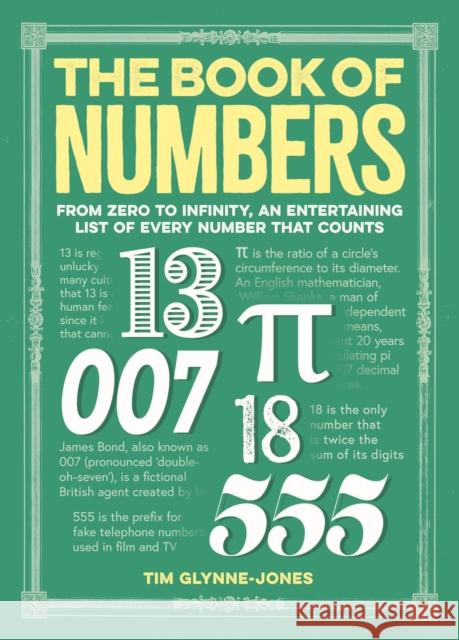 The Book of Numbers: From Zero to Infinity, An Entertaining List of Every Number That Counts Tim Glynne-Jones 9781398892880 Arcturus Publishing Ltd - książka