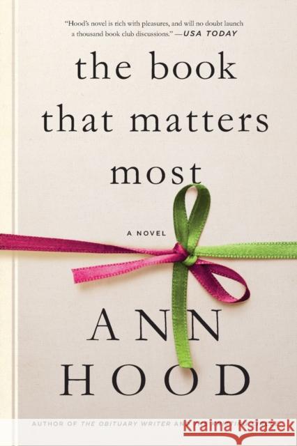 The Book That Matters Most Ann Hood 9780393354096 W. W. Norton & Company - książka