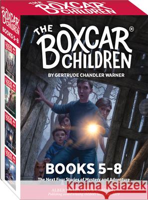 The Boxcar Children Mysteries Boxed Set #5-8 Gertrude Chandler Warner, Gertrude Chandler Warner 9780807508572 Albert Whitman & Company - książka