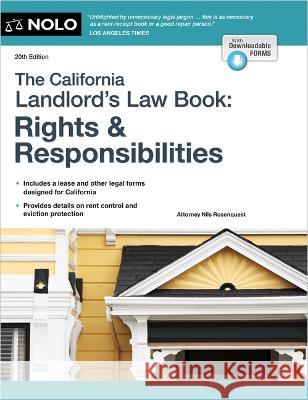 The California Landlord\'s Law Book: Rights & Responsibilities Nils Rosenquest 9781413330694 NOLO - książka