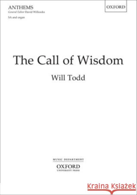 The Call of Wisdom Will Todd   9780193389724 Oxford University Press - książka