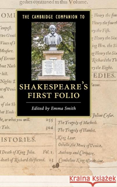 The Cambridge Companion to Shakespeare's First Folio Emma Smith 9781107098787 Cambridge University Press - książka