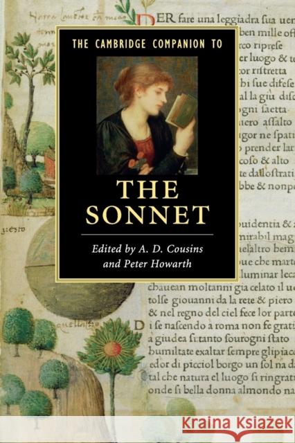 The Cambridge Companion to the Sonnet A D Cousins 9780521735537 CAMBRIDGE UNIVERSITY PRESS - książka