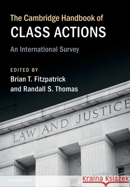 The Cambridge Handbook of Class Actions: An International Survey  9781009295697 Cambridge University Press - książka