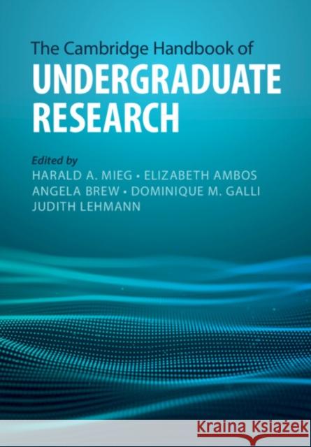 The Cambridge Handbook of Undergraduate Research  9781108798952 Cambridge University Press - książka