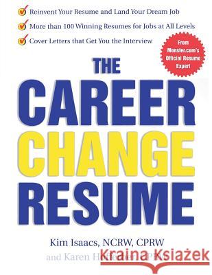 The Career Change Resume Kim Isaacs Karen Hofferber 9780071411868 McGraw-Hill Companies - książka