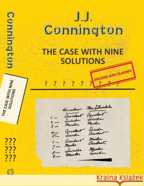The Case With Nine Solutions JJ Connington 9789357310277 Little, Brown - książka
