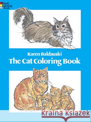 The Cat Coloring Book Karen Baldauski Baldauski 9780486240114 Dover Publications - książka