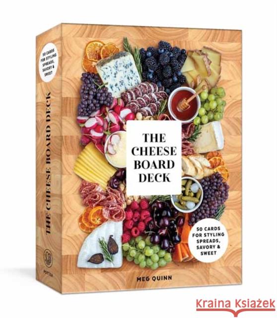 The Cheese Board Deck: 50 Cards for Styling Spreads, Savory and Sweet Meg Quinn Haley Davis 9780593233276 Clarkson Potter Publishers - książka