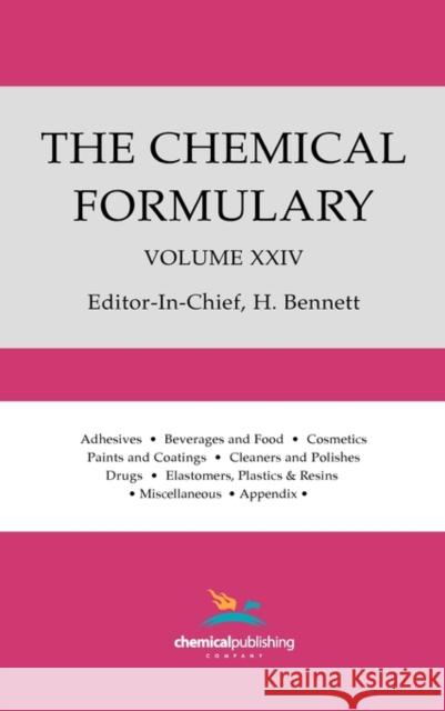 The Chemical Formulary, Volume 24 Bennett, H. 9780820602912 CHS Press - książka