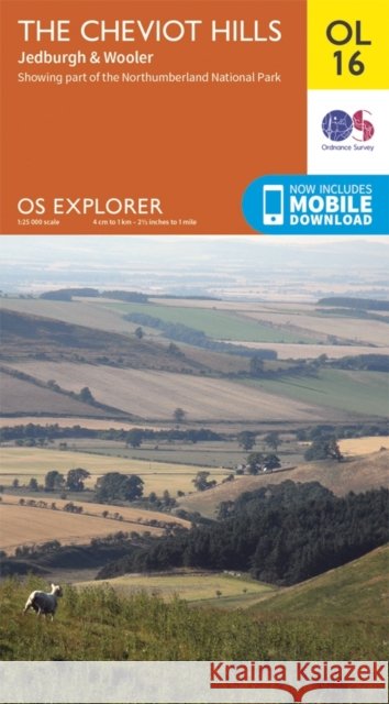 The Cheviot Hills, Jedburgh & Wooler Ordnance Survey 9780319242551 Ordnance Survey - książka