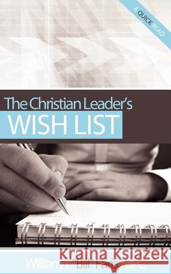 The Christian Leader's Wish List Bill Faris 9780983451686 Coaching Saints Publications - książka