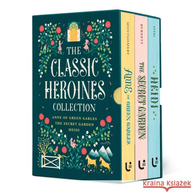 The Classic Heroines Collection Boxed Set: Anne of Green Gables, Heidi, The Secret Garden Frances Hodgson Burnett 9781454958758 Union Square & Co. - książka