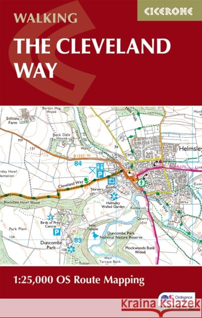 The Cleveland Way Map Booklet: 1:25,000 OS Route Mapping Paddy Dillon 9781786312228 Cicerone Press - książka