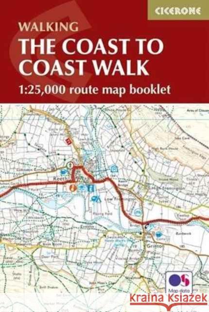 The Coast to Coast Map Booklet: 1:25,000 OS Route Map Booklet Terry Marsh 9781852849269 Cicerone Press - książka