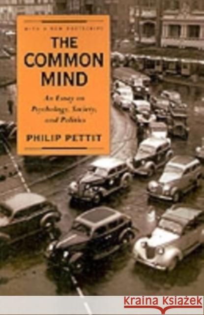 The Common Mind: An Essay on Psychology, Society, and Politics Pettit, Philip 9780195106459  - książka