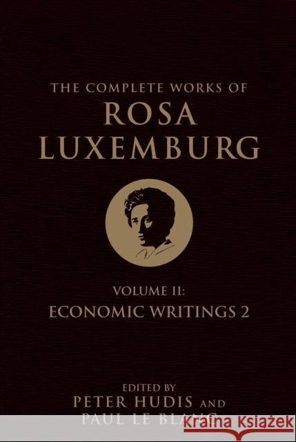 The Complete Works of Rosa Luxemburg, Volume II: Economic Writings 2 Rosa Luxemburg 9781781688526 Verso - książka