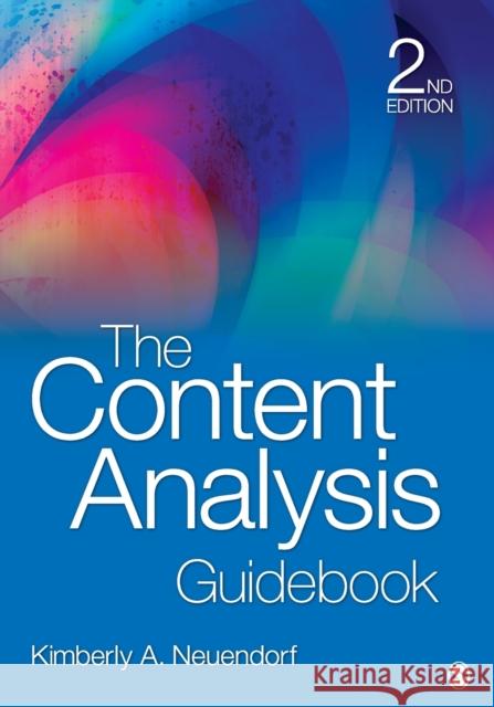 The Content Analysis Guidebook Kimberly A Neuendorf 9781412979474  - książka