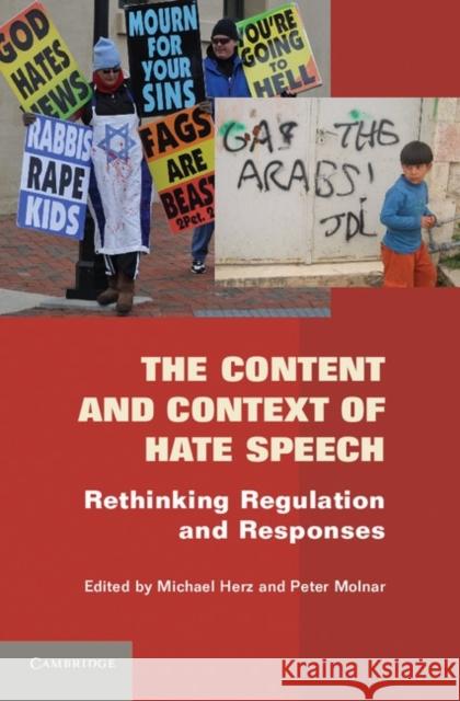 The Content and Context of Hate Speech: Rethinking Regulation and Responses Herz, Michael 9780521191098 Cambridge University Press - książka