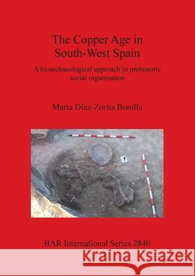 The Copper Age in South-West Spain: A bioarchaeological approach to prehistoric social organisation Díaz-Zorita Bonilla, Marta 9781407315096 British Archaeological Reports Oxford Ltd - książka