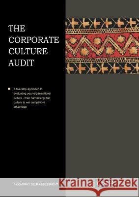 The Corporate Culture Audit Nigel Bristow Sarah J. Sandberg 9780955970757 Cambridge Strategy Publications Ltd - książka