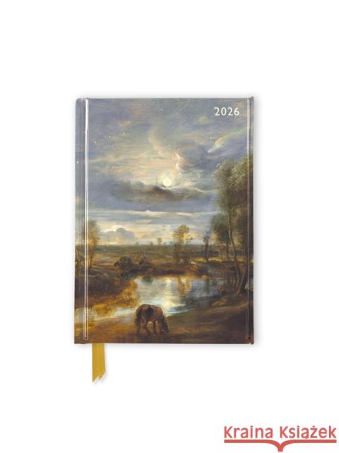 The Courtauld: Landscape by Moonlight 2026 Luxury Pocket Diary Planner - Week to View Flame Tree Studio 9781835624661 Flame Tree Publishing - książka