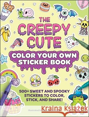 The Creepy Cute Color Your Own Sticker Book  9781507226285 Adams Media Corporation - książka