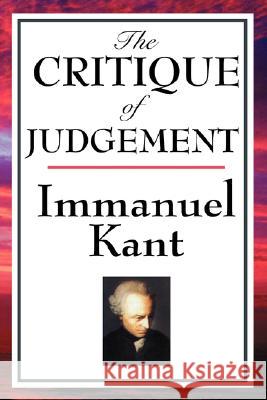 The Critique of Judgement Immanuel Kant 9781604592733 Wilder Publications - książka