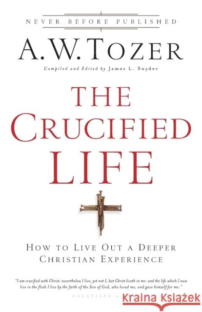 The Crucified Life – How To Live Out A Deeper Christian Experience James L. Snyder 9780764216152 Bethany House Publishers - książka