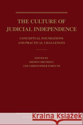 The Culture of Judicial Independence: Conceptual Foundations and Practical Challenges Giuseppe Giordan 9789004188334 Martinus Nijhoff Publishers / Brill Academic - książka