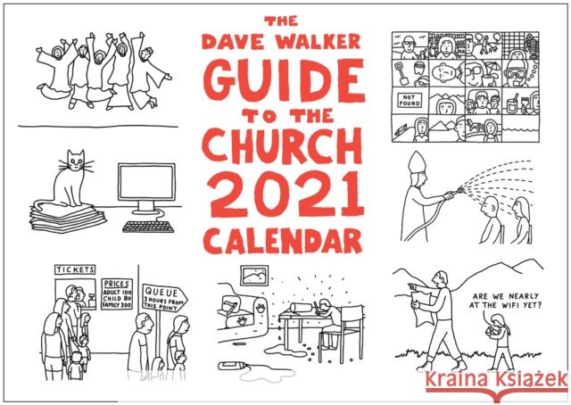 The Dave Walker Guide to the Church 2021 Calendar Dave Walker 9781786222527 Canterbury Press Norwich - książka