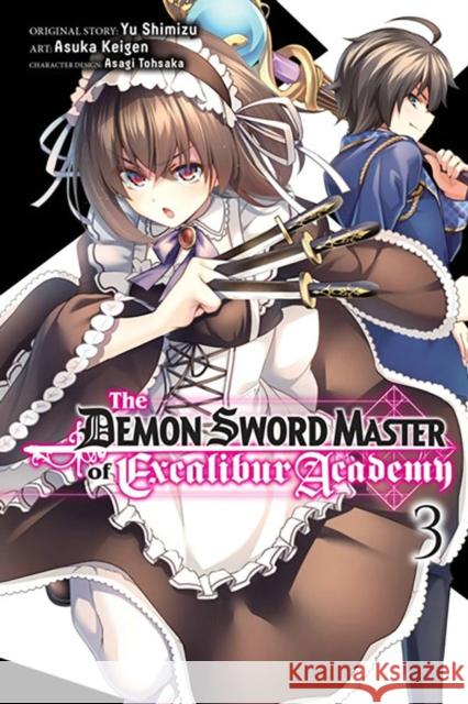 The Demon Sword Master of Excalibur Academy, Vol. 3 (Manga) Yuu Shimizu 9781975350857 Little, Brown & Company - książka