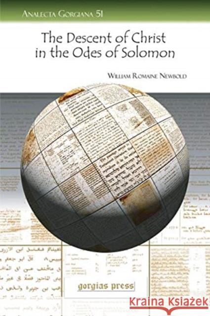 The Descent of Christ in the Odes of Solomon William Newbold 9781593338664 Gorgias Press - książka
