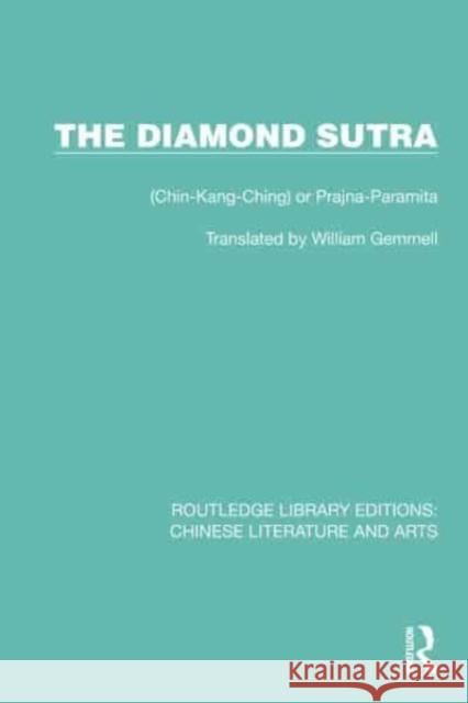 The Diamond Sutra  9781032248707 Taylor & Francis Ltd - książka