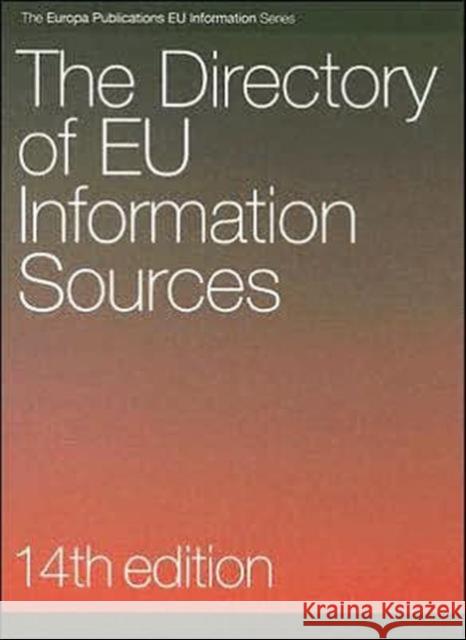 The Directory of EU Information Sources Europa Publications 9781857432848 Routlege - książka