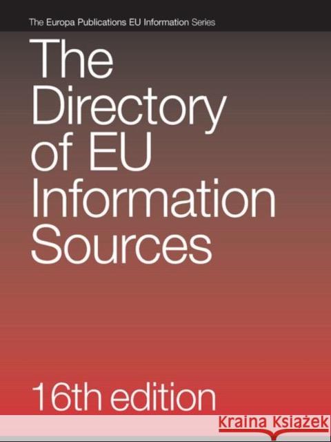 The Directory of European Union Information Sources    9781857433562 Taylor & Francis - książka