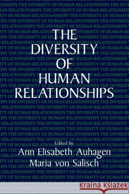 The Diversity of Human Relationships  9780521479837 CAMBRIDGE UNIVERSITY PRESS - książka
