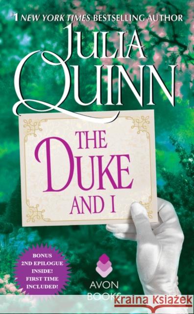 The Duke and I: Bridgerton Quinn, Julia 9780062353597 Avon Books - książka