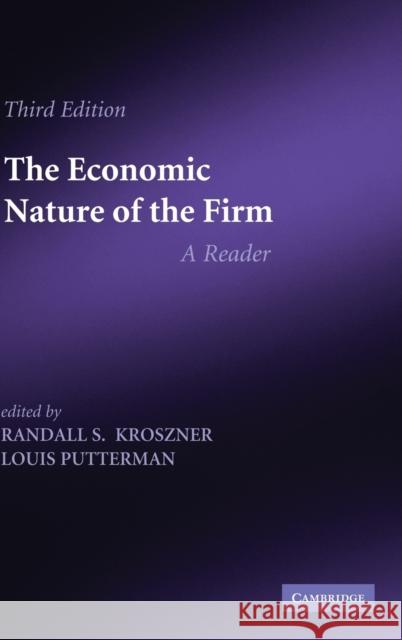 The Economic Nature of the Firm Kroszner, Randall S. 9780521193948 Cambridge University Press - książka